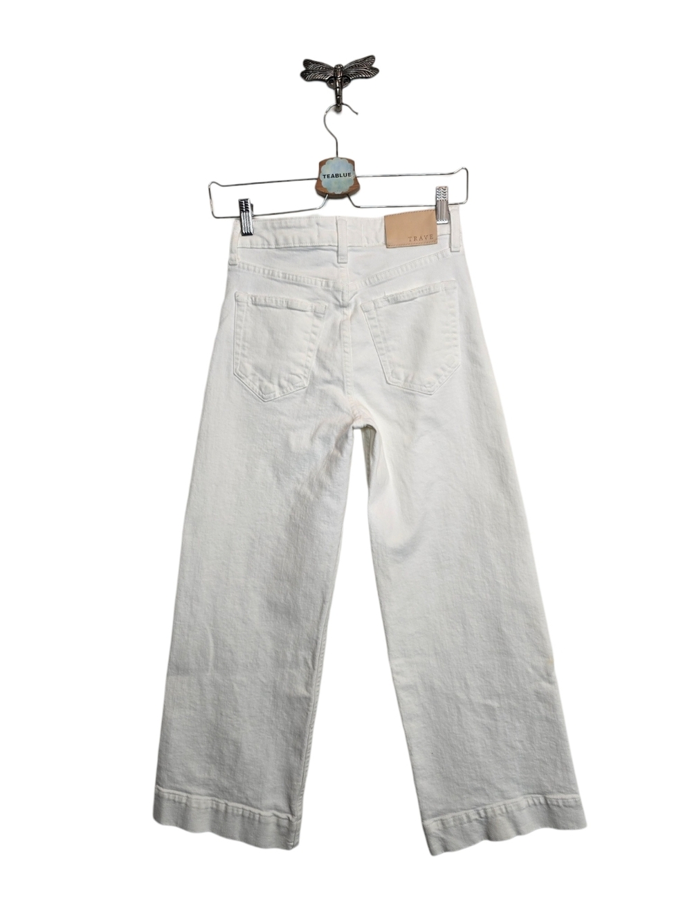 Trave Audrey Crop Wide Leg High Waisted Jean In Big Empty Size 25 - Picture 3 of 15